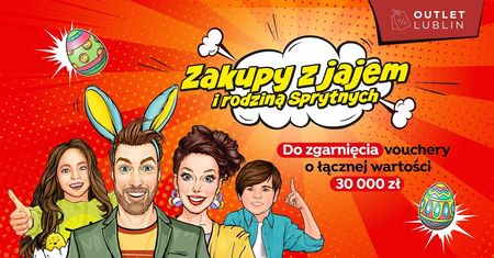 Wielkanoc z Outlet Lublin: vouchery na zakupy i zabawa w szukanie jajek