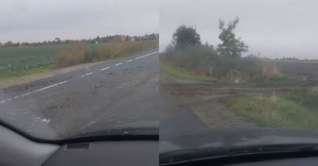 Nowa droga w takim stanie. Wskazują na rolników. Burza w komentarzach