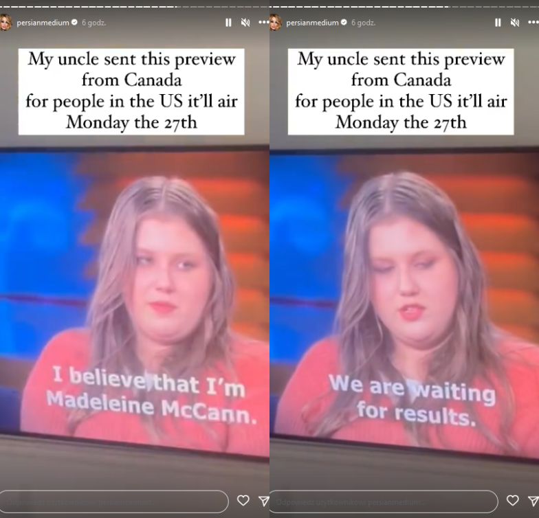 Polka podająca się za Madeleine McCann wystąpiła w programie "Dr. Phil"