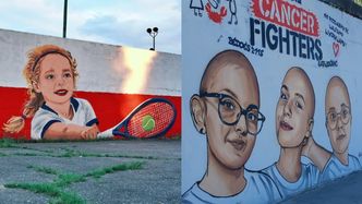 "Polski Banksy" MURALAMI upamiętnił akcję Łatwoganga i sukces Mai Chwalińskiej. "Jedyny graficiarz, który nie niszczy, lecz upiększa" (FOTO)