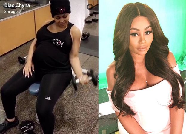 Ciężarna Blac Chyna na siłowni! "Schudłam 4 kilo"