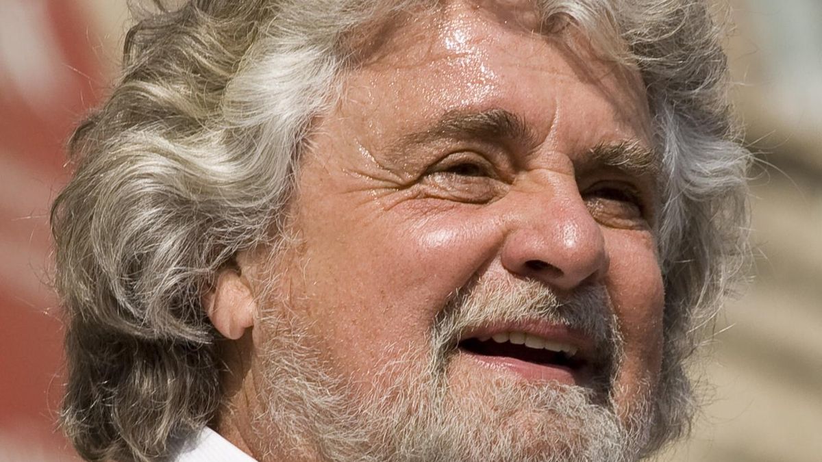 Były komik Beppe Grillo, lider Ruchu Pięciu Gwiazd