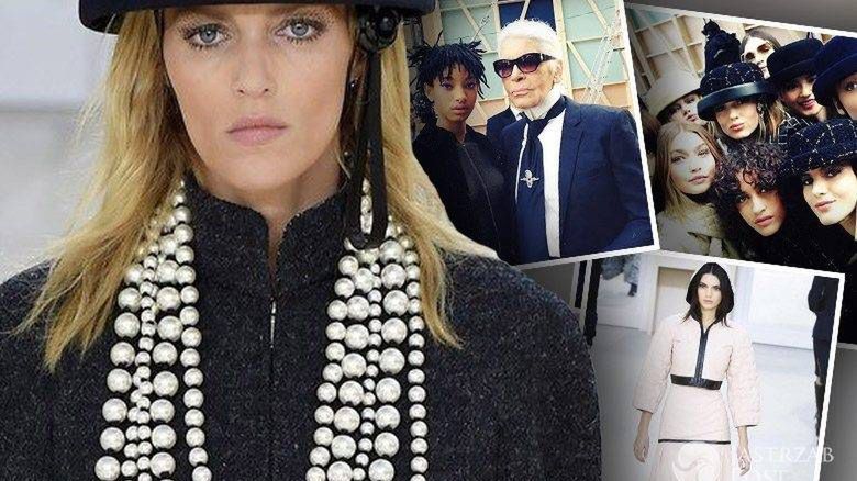 Anja Rubik, pokaz kolekcji Chanel jesień-zima 2016/2017 (fot. East News)