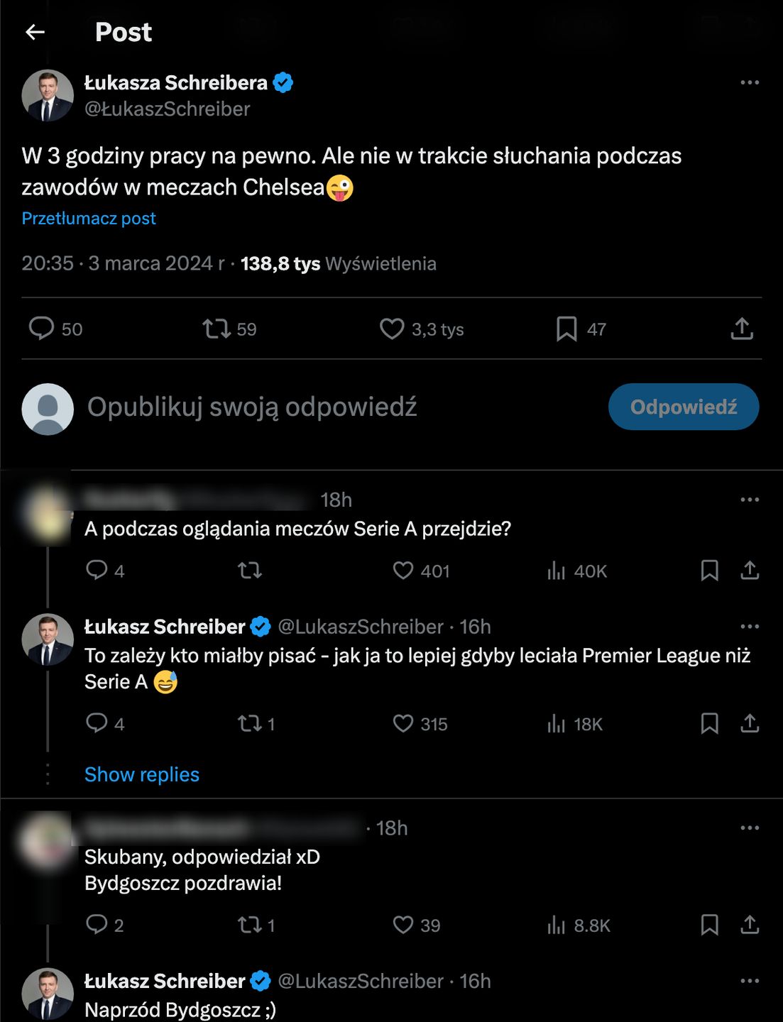 Łukasz Schreiber w świetnym humorze. Podzielił się osobistym wyznaniem