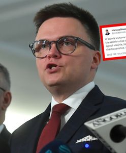"Nowe hasło w Sejmie". Błaszczak drwi z Hołowni
