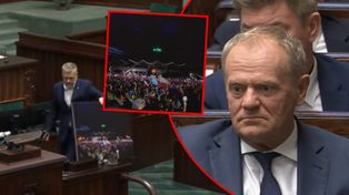 "Niech pan na to patrzy". Zandberg grzmi do Tuska z mównicy