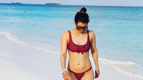 Rajskie wakacje na Malediwach. Cwetana Pironkowa czarowała na plaży