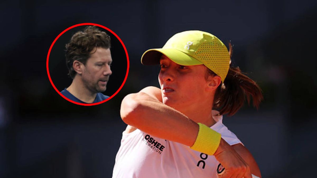 PAP/EPA / Marcin Cholewiński / Getty Images / Na zdjęciu: Wim Fissette i Iga Świątek
