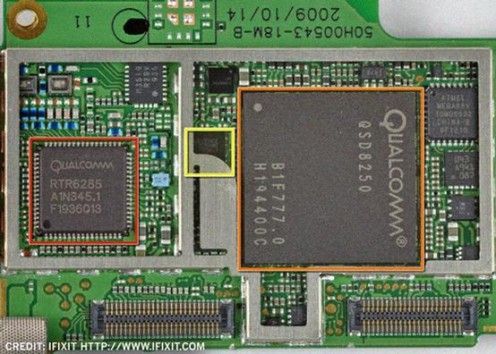 Qualcomm Snapdragon (QSD8250) 1 GHz