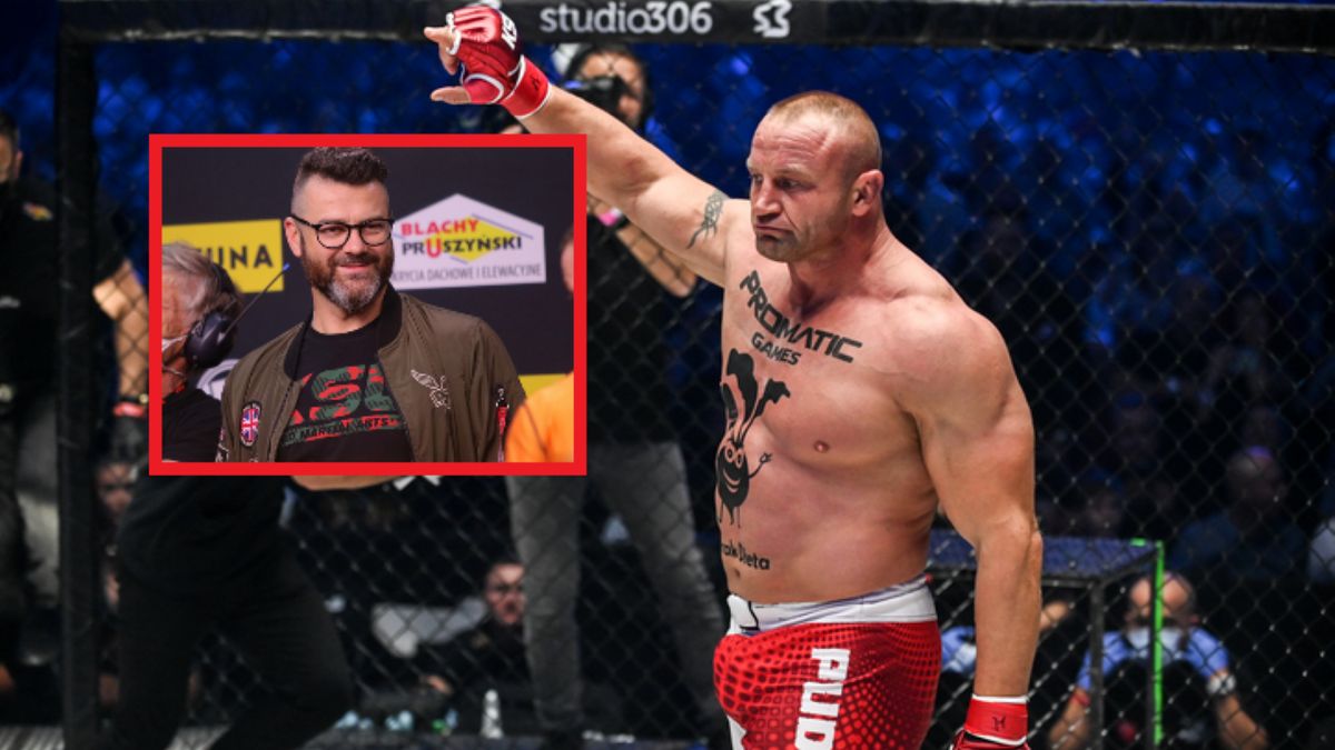 Materiały prasowe / KSW/ Mateusz Czarnecki/WP SportoweFakty / Na zdjęciu: Mariusz Pudzianowski/ w ramce: Martin Lewandowski