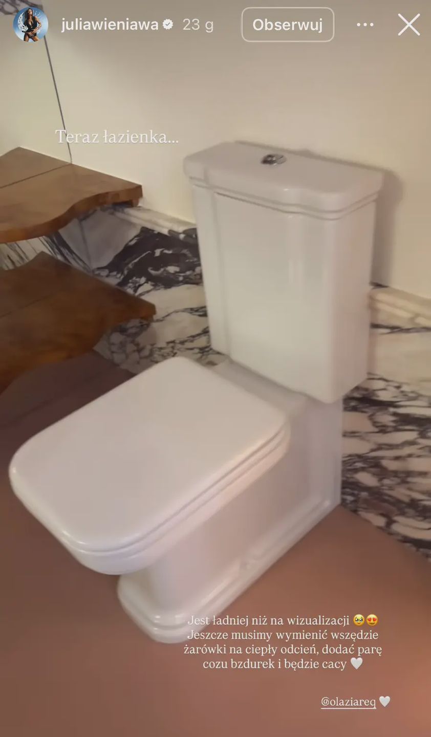 Toaleta u Julii Wieniawy