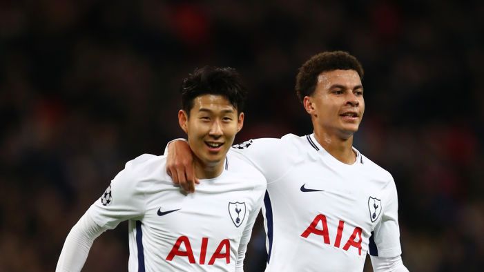 Getty Images / Julian Finney / Heung-Min Son i Dele Alli