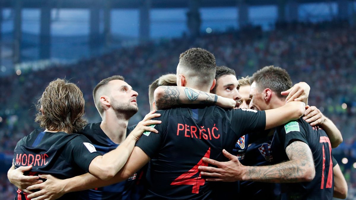 radość piłkarzy reprezentacji Chorwacji