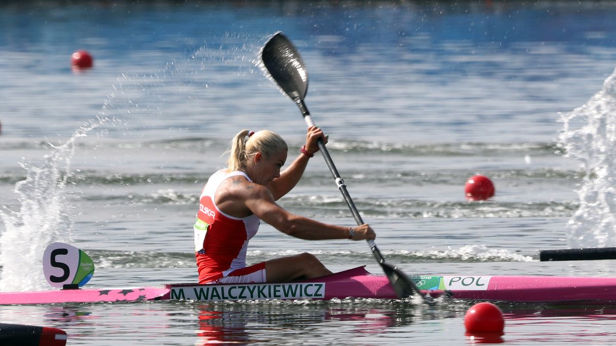 Marta Walczykiewicz w trakcie biegu finałowego K1 500m