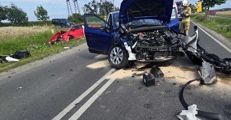 Groźna kolizja na trasie Wyrzysk–Osiek. Sprawca dostał aż 15 punktów karnych