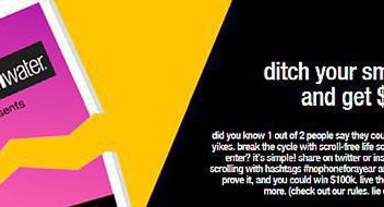 Vitaminwater obiecuje 100 tys. dolarów za nieużywanie smartfona przez rok