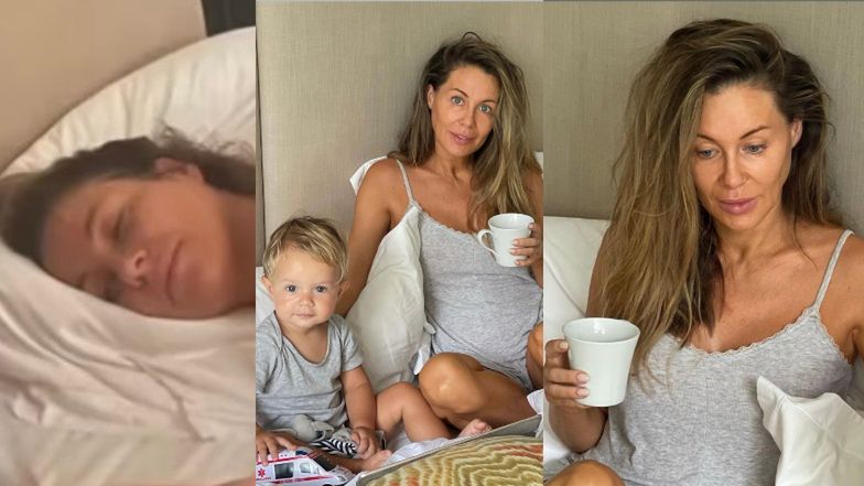 Odziana w piżamkę Małgorzata Rozenek zdradza, co robi, żeby dłużej WYLEGIWAĆ SIĘ W ŁÓŻKU. Pomysłowa?