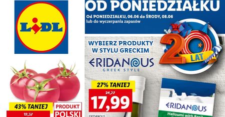 Lidl nowa gazetka 6.06-8.06. Promocje w Lidlu od poniedziałku 6 czerwca