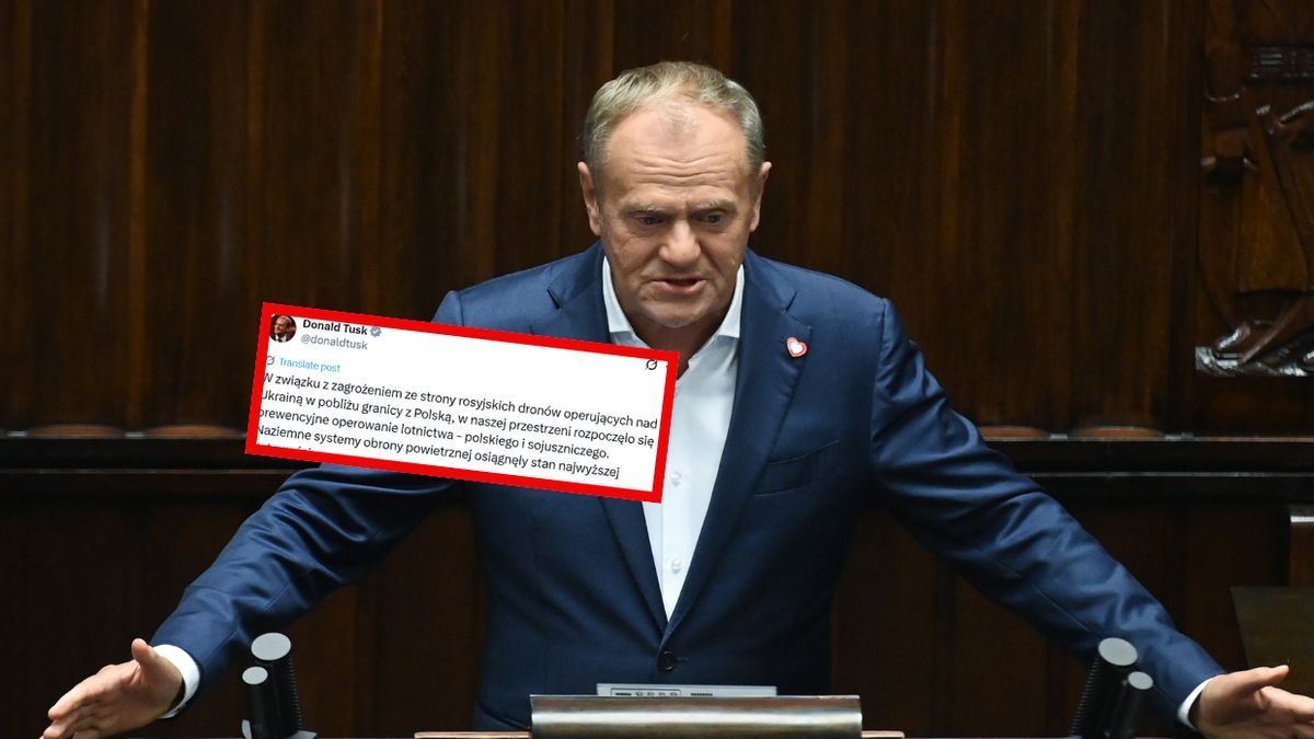 Donald Tusk  o poderwaniu myśliwców