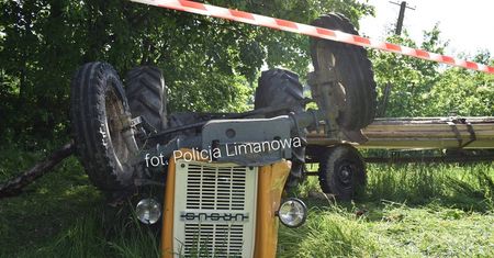 Tragiczny wypadek. Ciągnik przygniótł mężczyznę