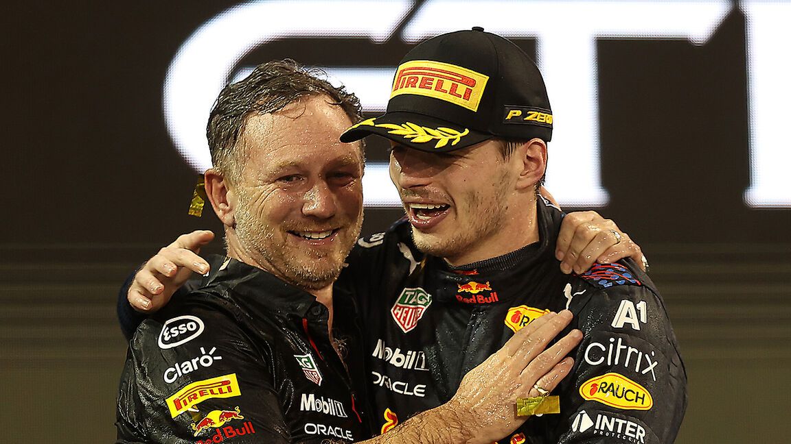 Zdjęcie okładkowe artykułu: Materiały prasowe / Red Bull / Na zdjęciu: Christian Horner (po lewej) i Max Verstappen