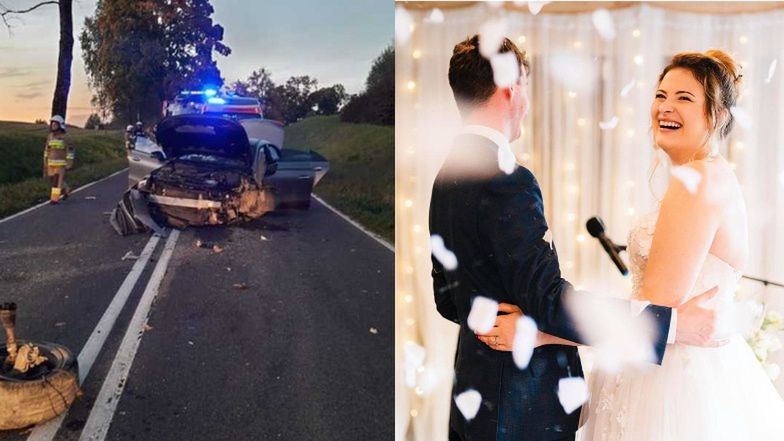Goście weselni influencerki spowodowali wypadek