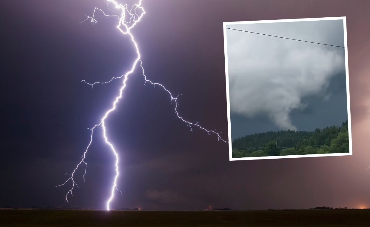 Trąba powietrzna nad Małopolską