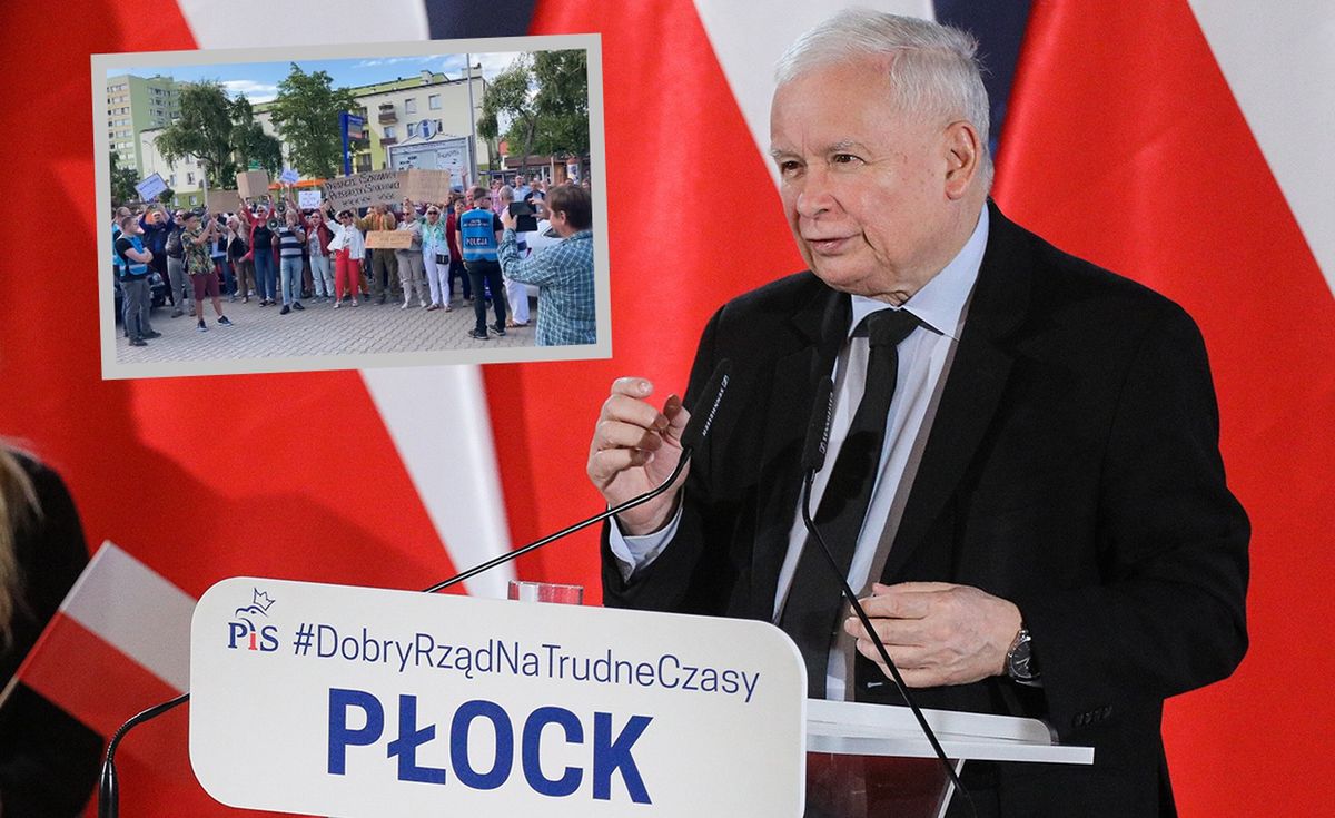 Spotkanie Jarosława Kaczyńskiego w Płocku