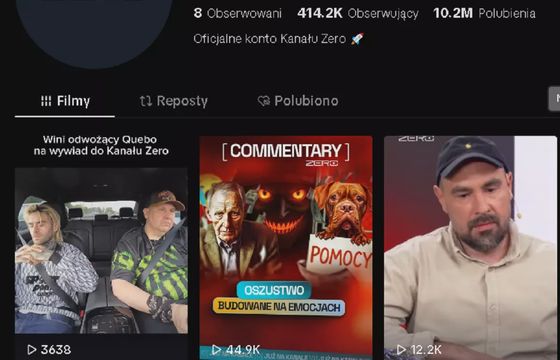 Na TikToku najbardziej angażujący Kanał Zero