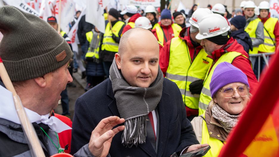 Dariusz Matecki is seen during the demonstration
WARSAW, POLAND - 2025/01/09: Dariusz Matecki is seen during the demonstration. Thousands of people gathered in Warsaw to protest against the closure of coal-fired power plants and to defend Poland's industrial sector. The demonstration began outside the headquarters of PGE Polska Grupa Energetyczna and continued with a march to the Ministry of State Assets. Protesters voiced their opposition to the accelerated closure of coal plants, particularly targeting decisions to shut down the Rybnik Power Plant and the Dolna Odra Power Plant. Two petitions were presented during the protest: one addressed to the management of PGE, demanding the immediate withdrawal of decisions to expedite the closures, and the other to the Ministry of State Assets, calling for government intervention against these plans announced by PGE and Tauron Polska Energia.
Throughout the demonstration, protesters chanted slogans opposing the European Green Deal, emphasizing their discontent with policies they perceive as harmful to Poland's energy and industrial sectors.
The announcement of the closures has sparked significant backlash, with PGE revealing that Rybnik Power Plant will cease electricity production by the end of 2025 and district heating by August 2026. (Photo by Marek Antoni Iwanczuk/SOPA Images/LightRocket via Getty Images)
SOPA Images
protester, demonstration, coal-fired power plants, protesters, rally, dariusz matecki, demo, industrial sector, closure, demonstrator