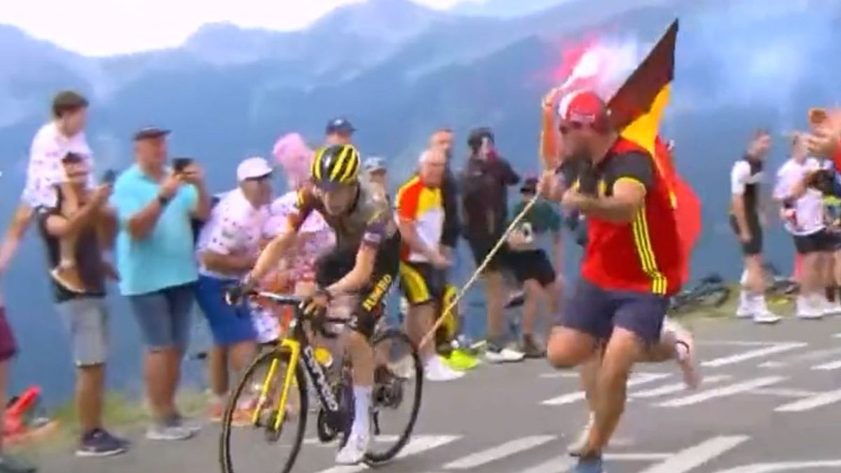 niebezpieczna sytuacja podczas Tour de France