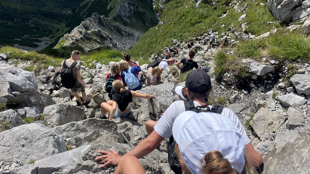 Wiele napisów można zobaczyć wracając z Giewontu