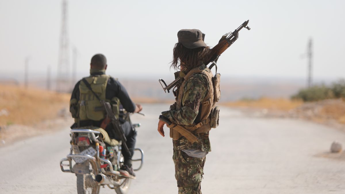 DEIR EZ-ZOR, SYRIA - SEPTEMBER 1: Clashes between the PKK/YPG (PKK listed as a terrorist organization by Turkiye, the U.S. and the EU and YPG which Turkiye consider as the extension of PKK in Syria) and Arab tribes in Deir ez-Zor spread to Manbij, in Syria, on September 1, 2023. The tribes launched an operation against the occupied areas around the Sacur River in the south of Jarablus. (Photo by Bekir Kasim/Anadolu Agency via Getty Images)
