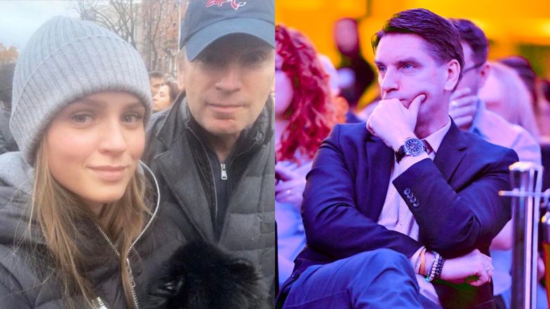 Tomasz Lis z córką Polą