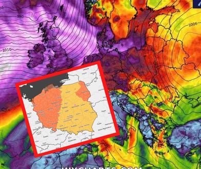 Potężny cyklon dotarł do Polski. Wydano alerty drugiego stopnia