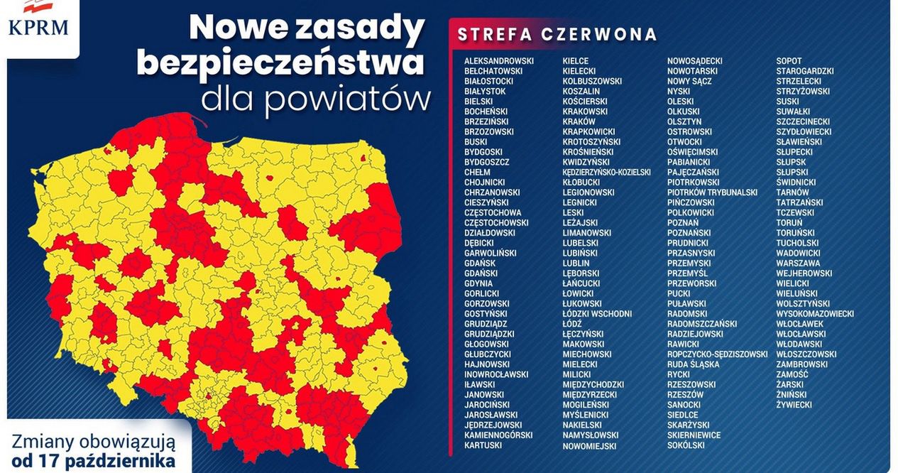 Nowe czerwone strefy