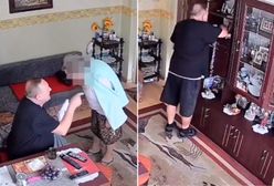 Przyszedł okraść seniorkę. Nie wiedział, że wszystko się nagrywa