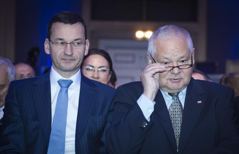 Premier Mateusz Morawiecki i Adam Glapiński (szef NBP).