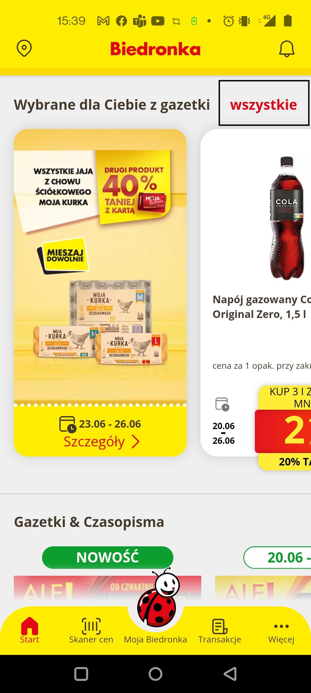 Biedronka: promocje z obowiązującej gazetki 