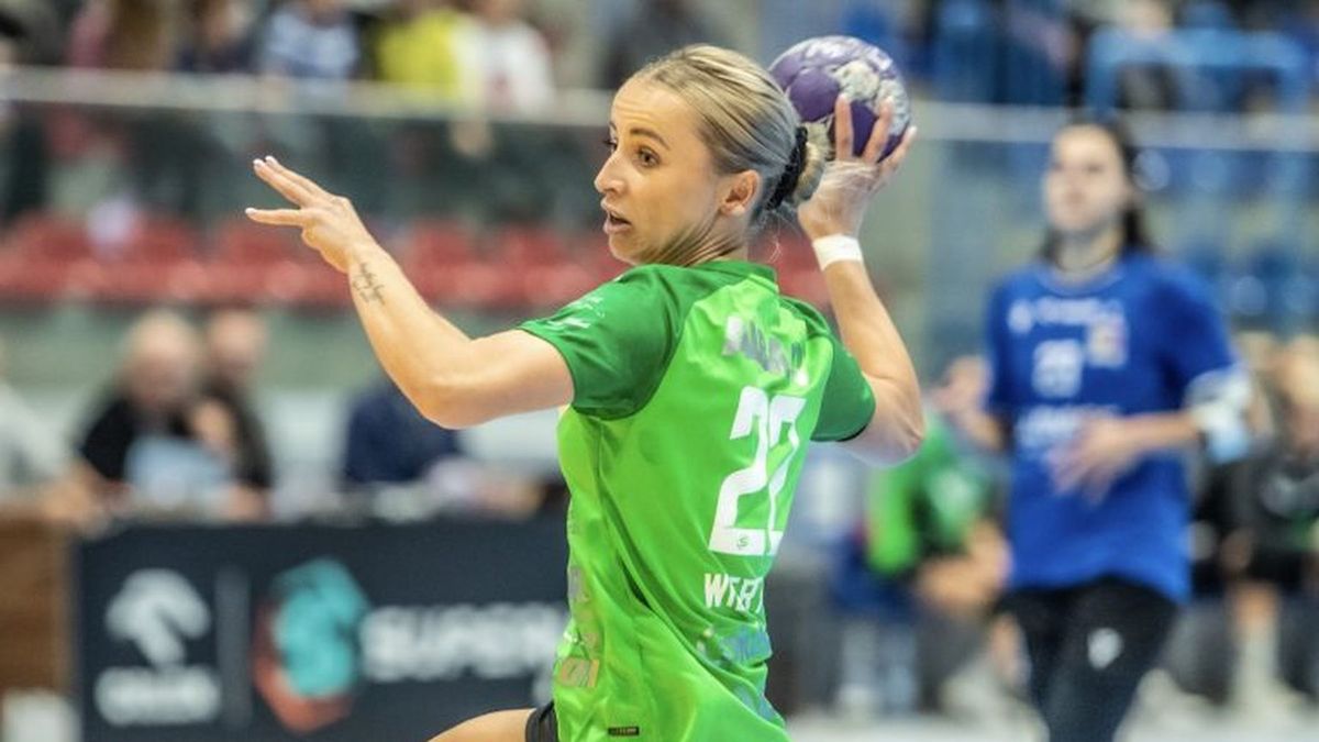 Materiały prasowe / Orlen Superliga Kobiet / Mariola Wiertelak (KPR Gminy Kobierzyce) w akcji