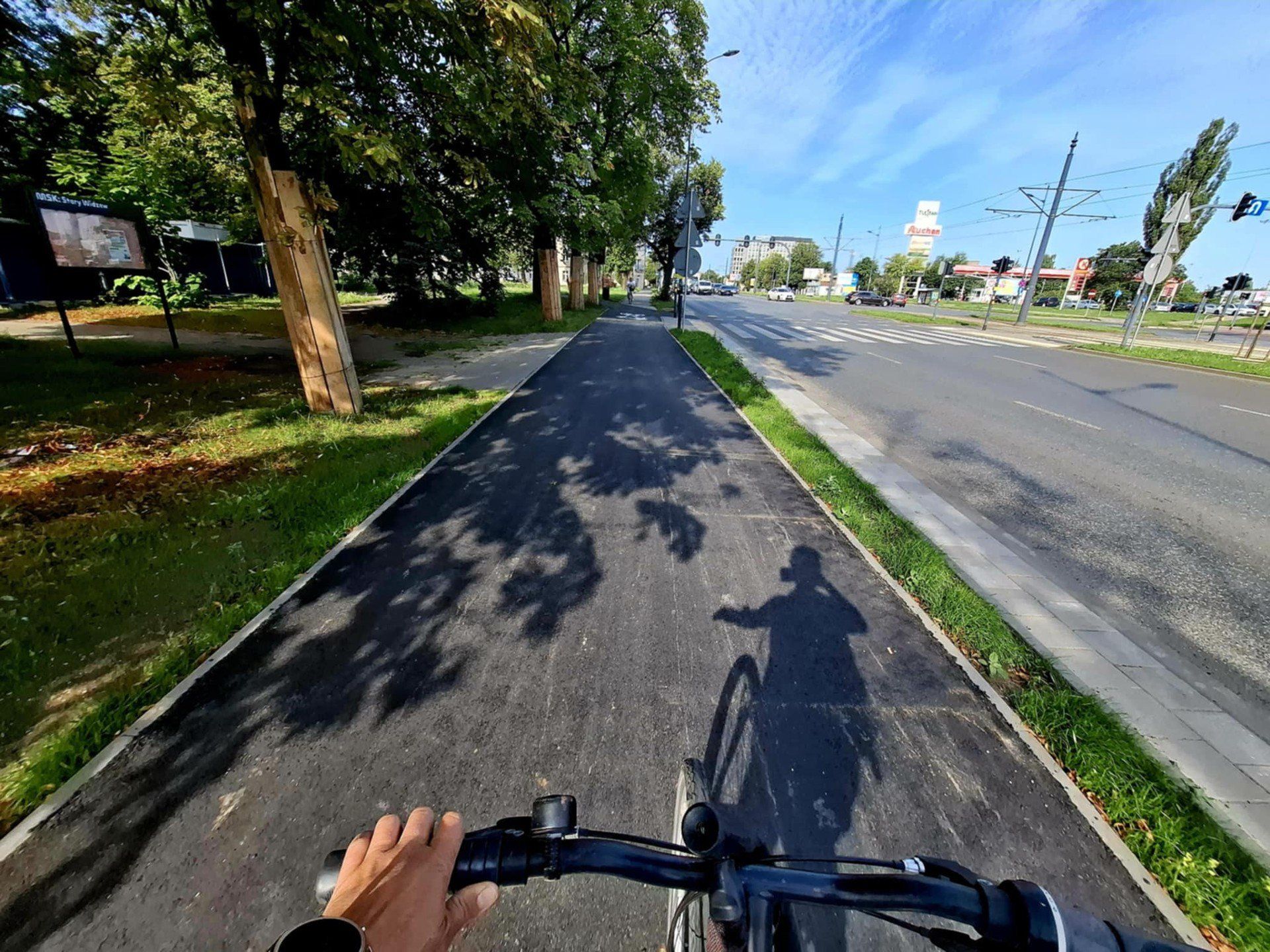 Droga rowerowa na Piłsudskiego