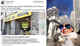 Kinga Rusin o centrum Warszawy: "BRUD, SYF i odzież na wagę!"
