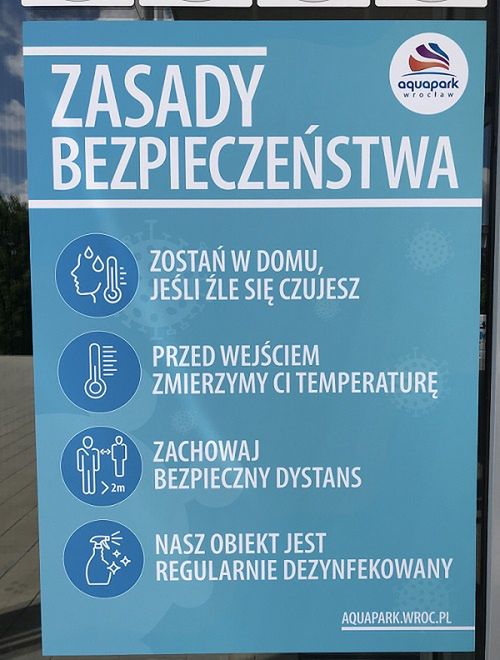 Zasady bezpieczeństwa na basenach Aquapark Wrocław