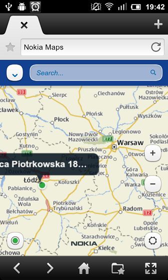 Nokia Maps na Androidzie | fot. własne