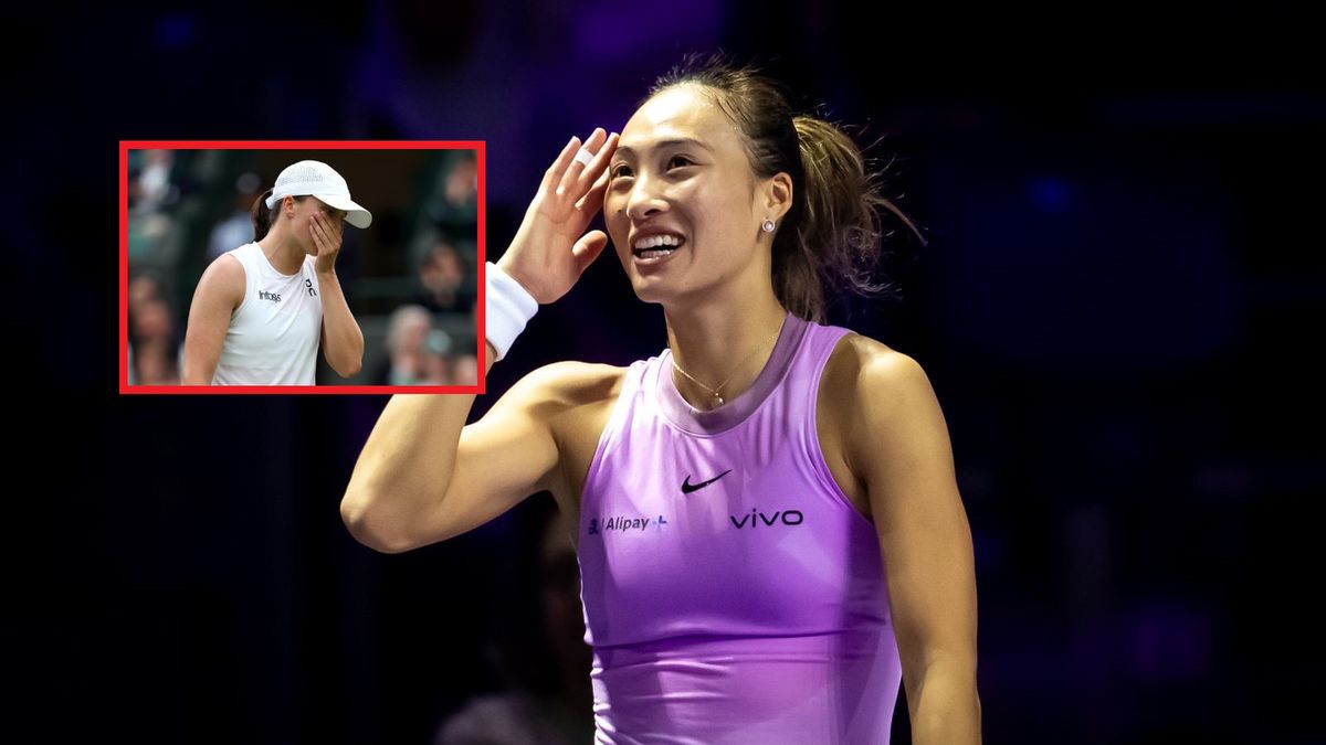 Getty Images / Robert Prange/ Clive Brunskill / Na zdjęciu:  Qinwen Zheng (w ramce: Iga Świątek)