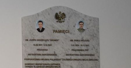 Siemianowice Śląskie. Tablica zawisła, bohaterowie upamiętnieni