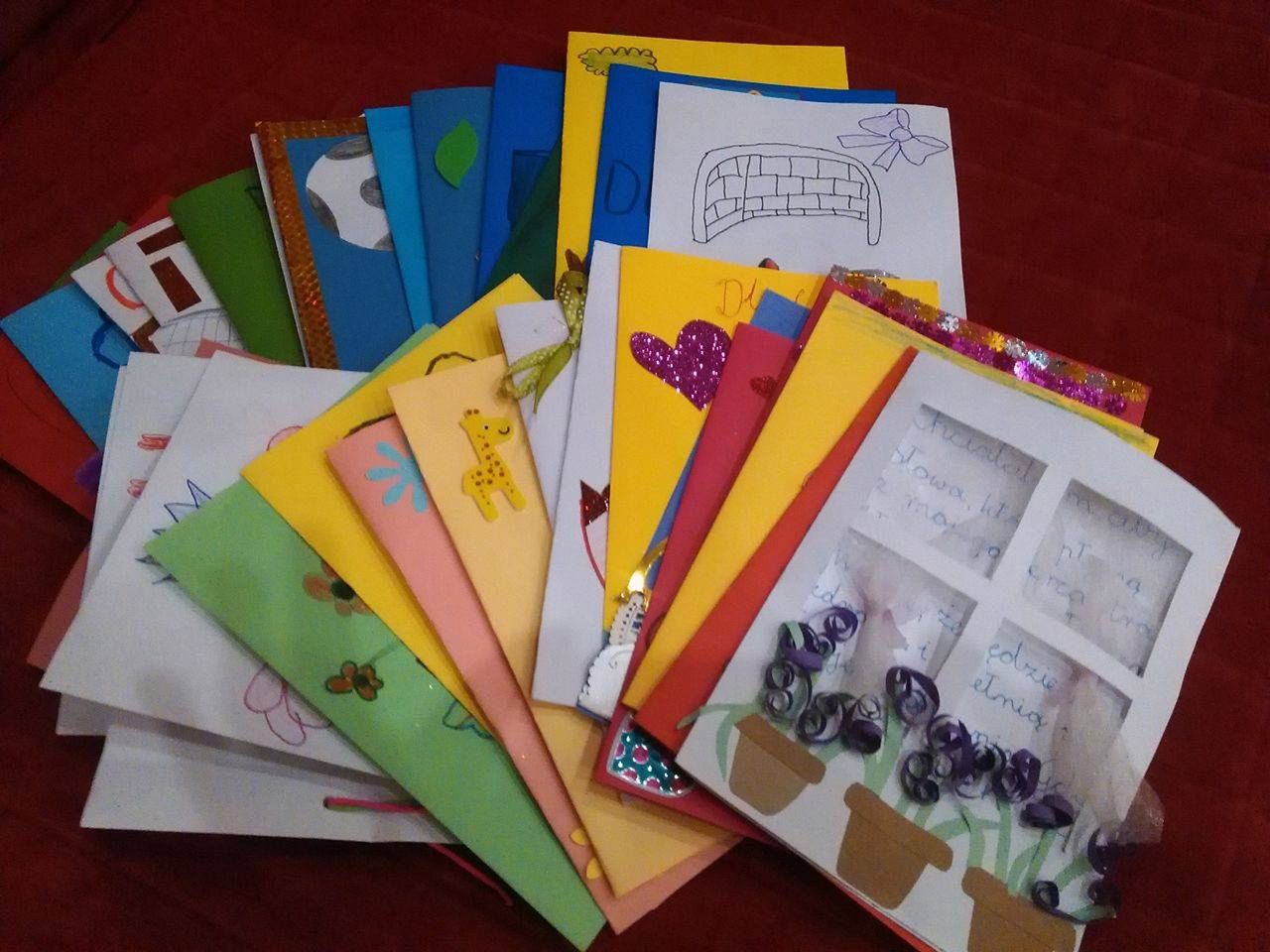 Kartki adresowane są również do domów dziecka 