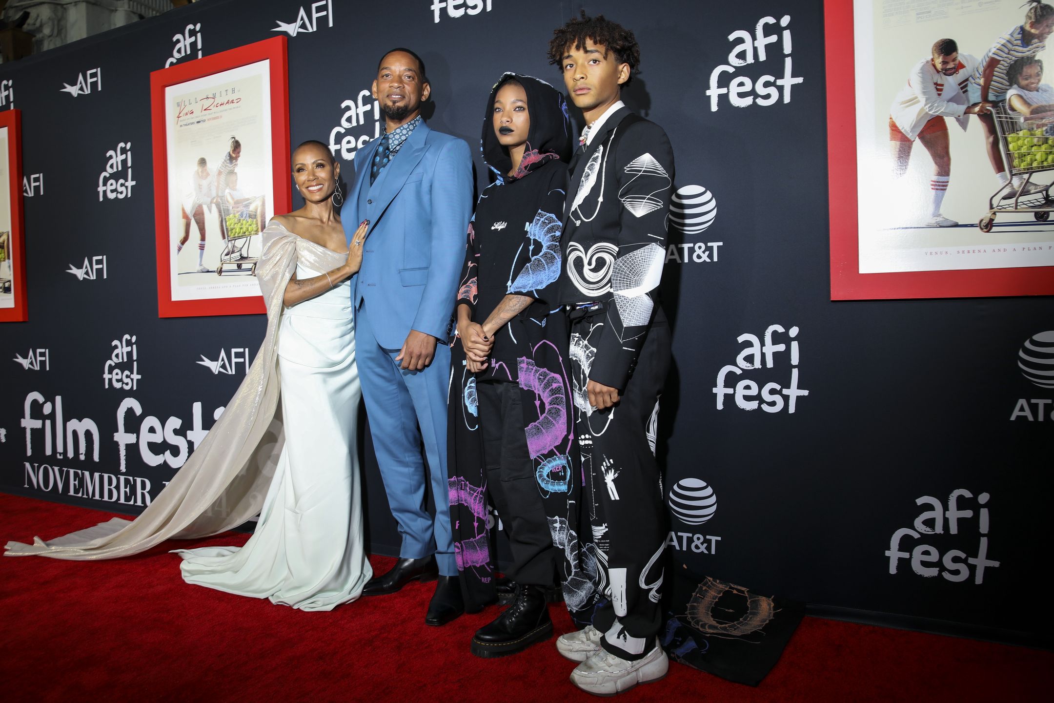 Jaden Smith z rodziną