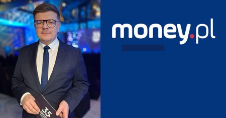 Szef redakcji money.pl Łukasz Kijek z nagrodą od Związku Przedsiębiorców i Pracodawców