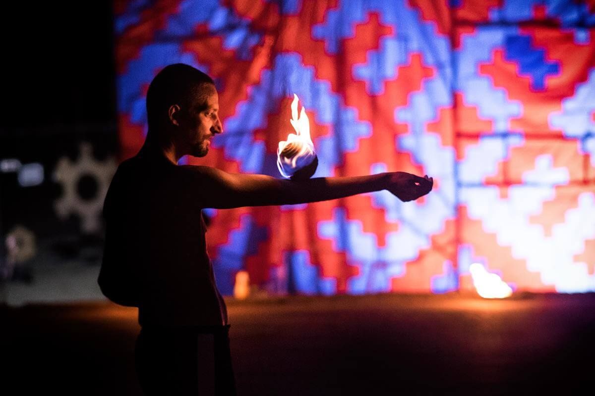 nocny fireshow Lublin